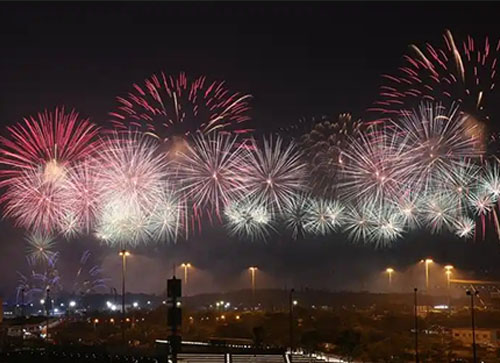 清丰县焰火晚会